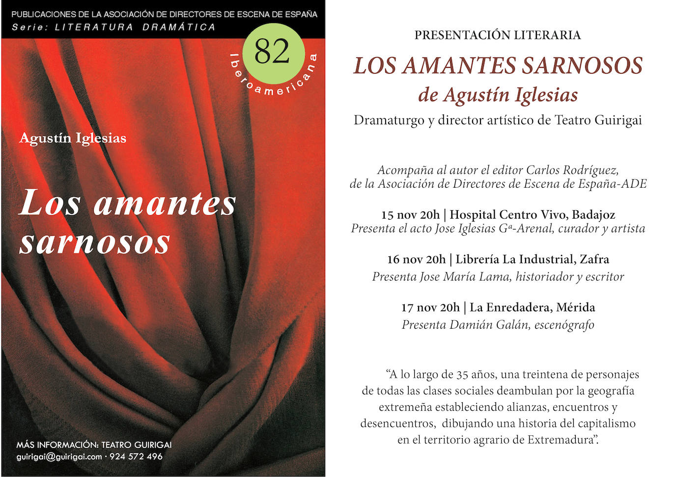 Cartel de la presentación 