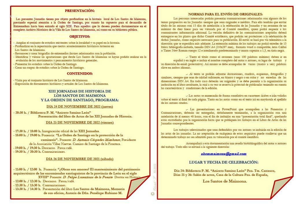 Informaci´on Jornadas 