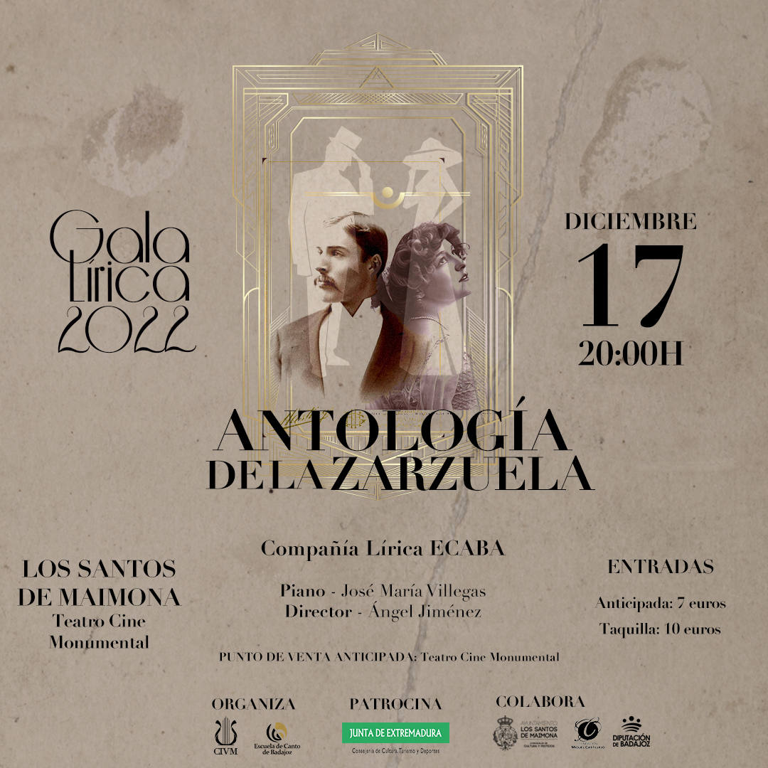 Cartel de la obra 'Antología de la Zarzuela' 