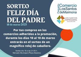 Cartel del Sorteo del reloj