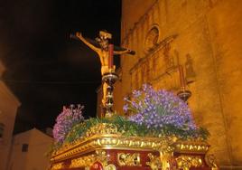 El Cristo de las Misericordias en su paso antiguo