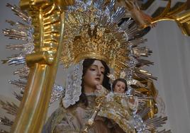 La Virgen de la Estrella ya luce su nueva corona de diario