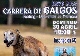 Cartel de la carrera de galgos