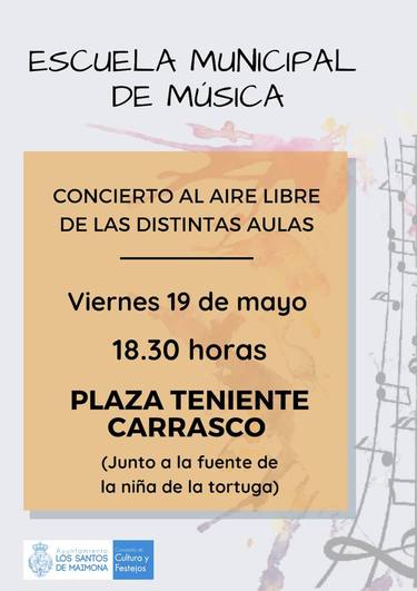 Cartel del concierto de la Escuela Municipal de Música