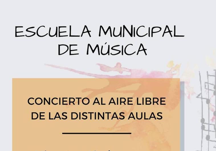 La Escuela Municipal de Música ofrece este viernes un concierto al aire libre
