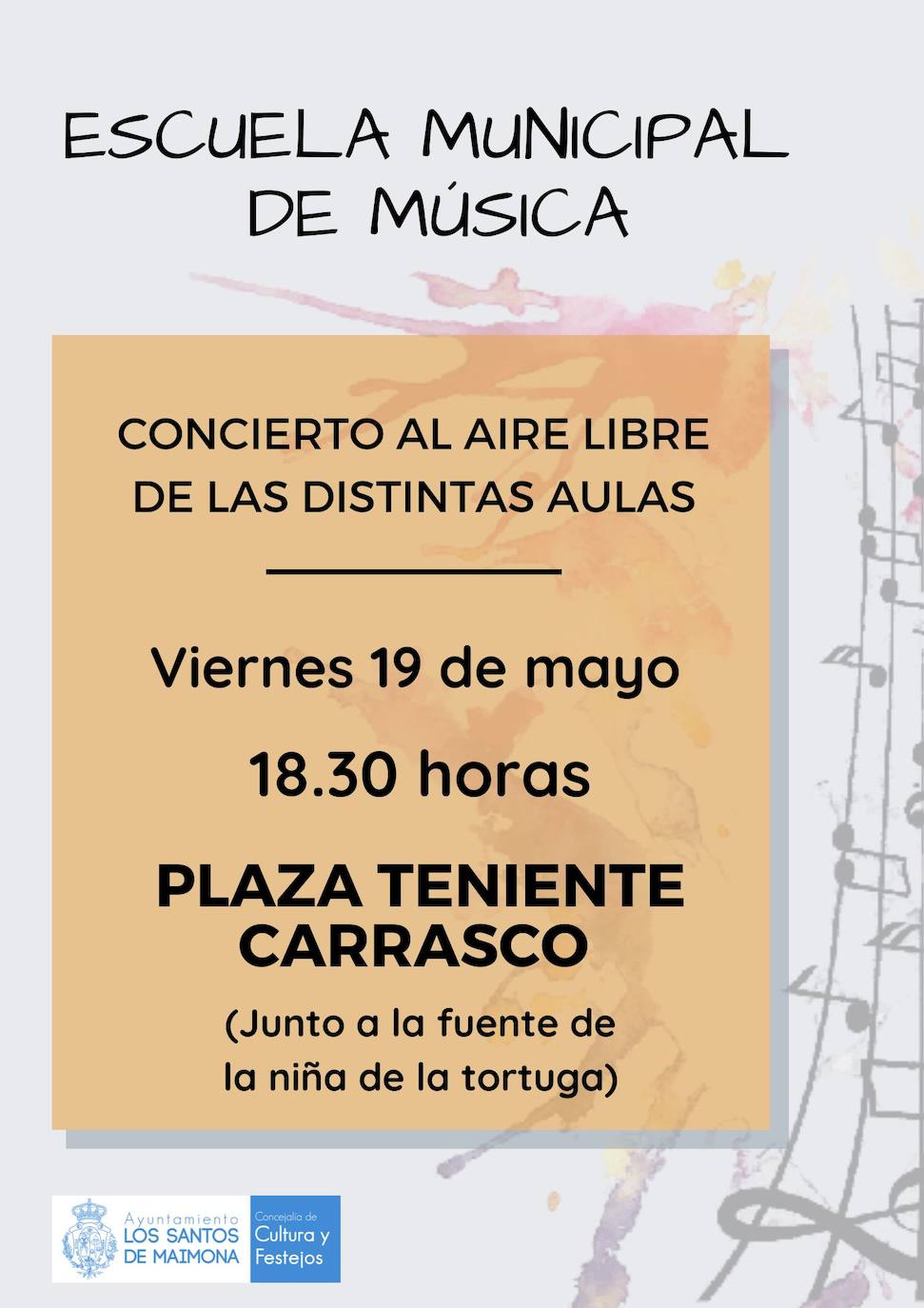 La Escuela Municipal de Música ofrece este viernes un concierto al aire libre