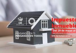 Cartel del plazo de pago del Impuesto de Bienes Inmuebles
