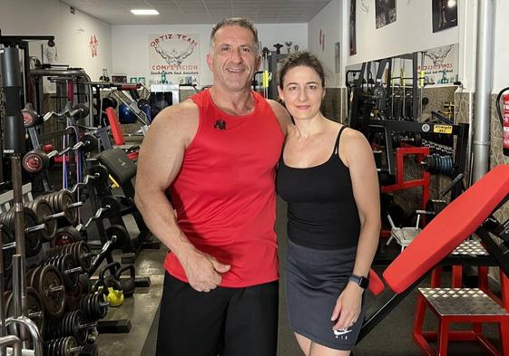 Mari carmen Matos con su marido Ortíz.
