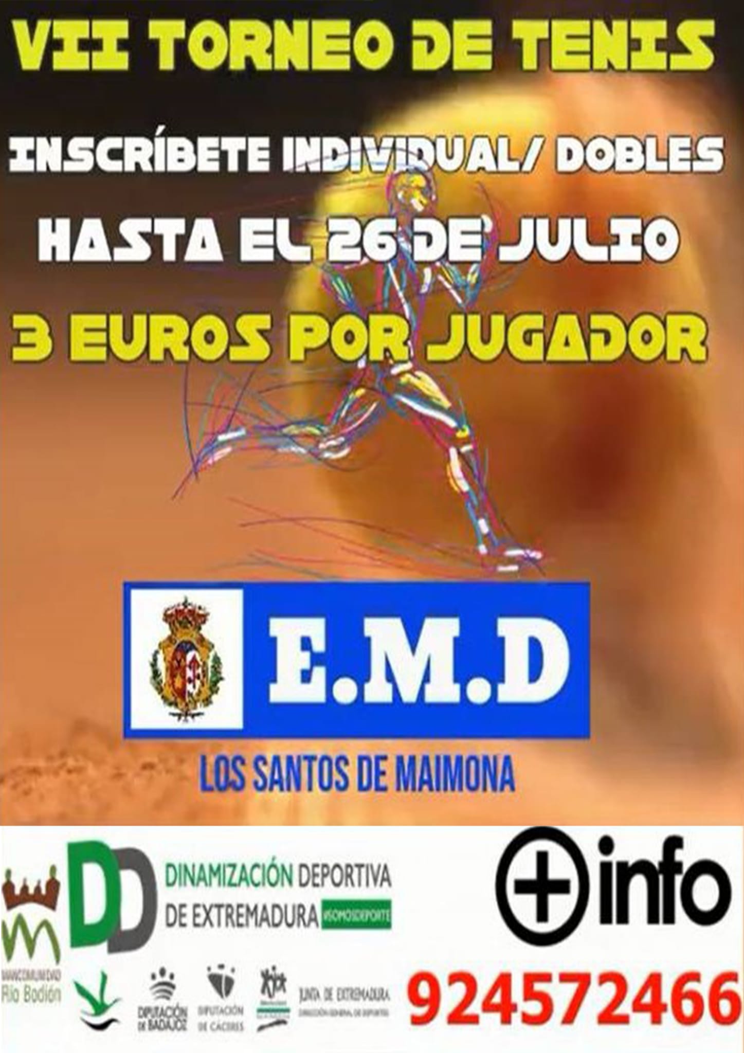 Abierto el periodo de inscripción para participar en el VII torneo de tenis