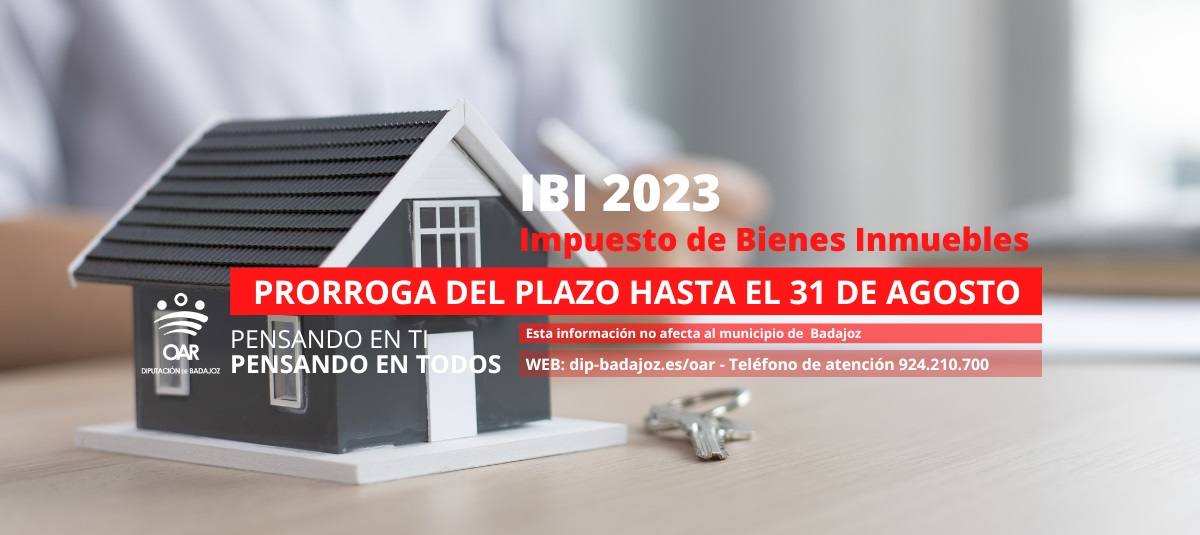 Se amplía hasta el 31 de agosto el plazo para pagar el IBI en la provincia
