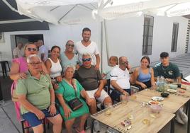 La familia garay- Hernández pasa unos días en su pueblo