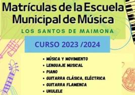 Cartel de la Escuela Municipal de Música
