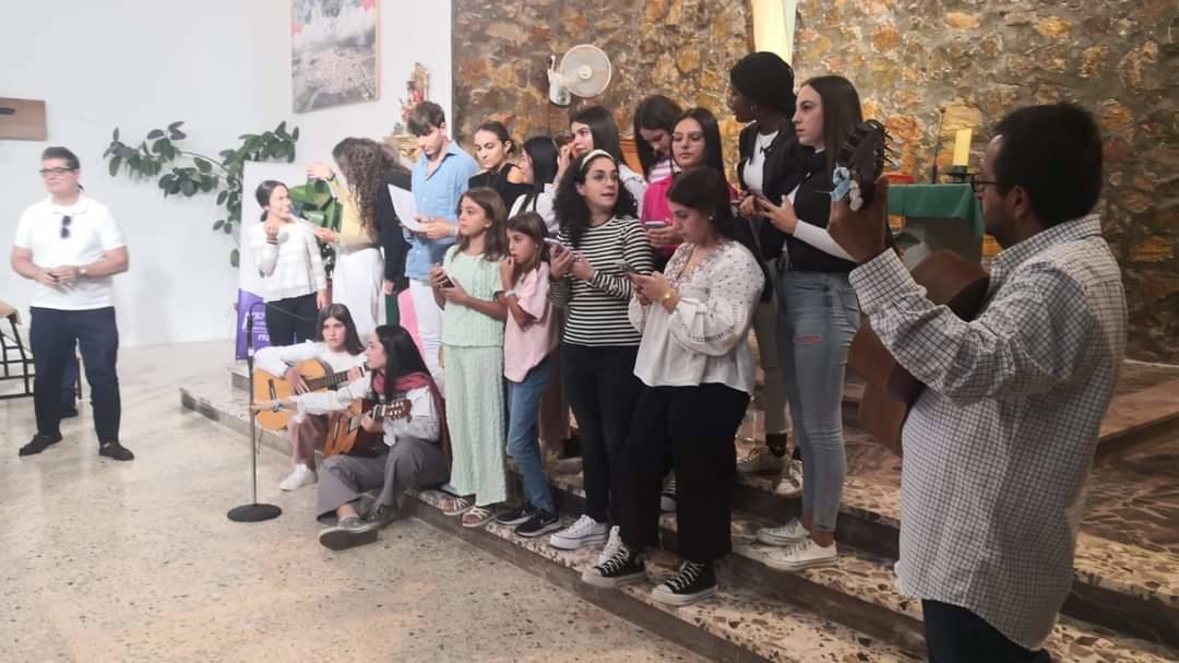 El coro de la Pastiral Juvenil