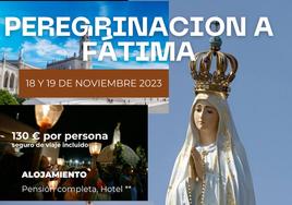 Cartel de la peregrinación a Fátima