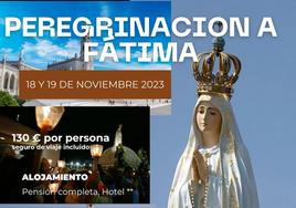 Cartel de la peregrinación a Fátima