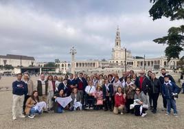 Los peregrinos en Fátima