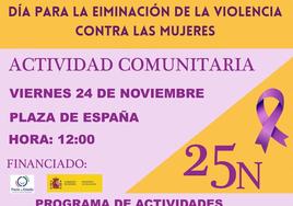 Cartel sobre el 25N