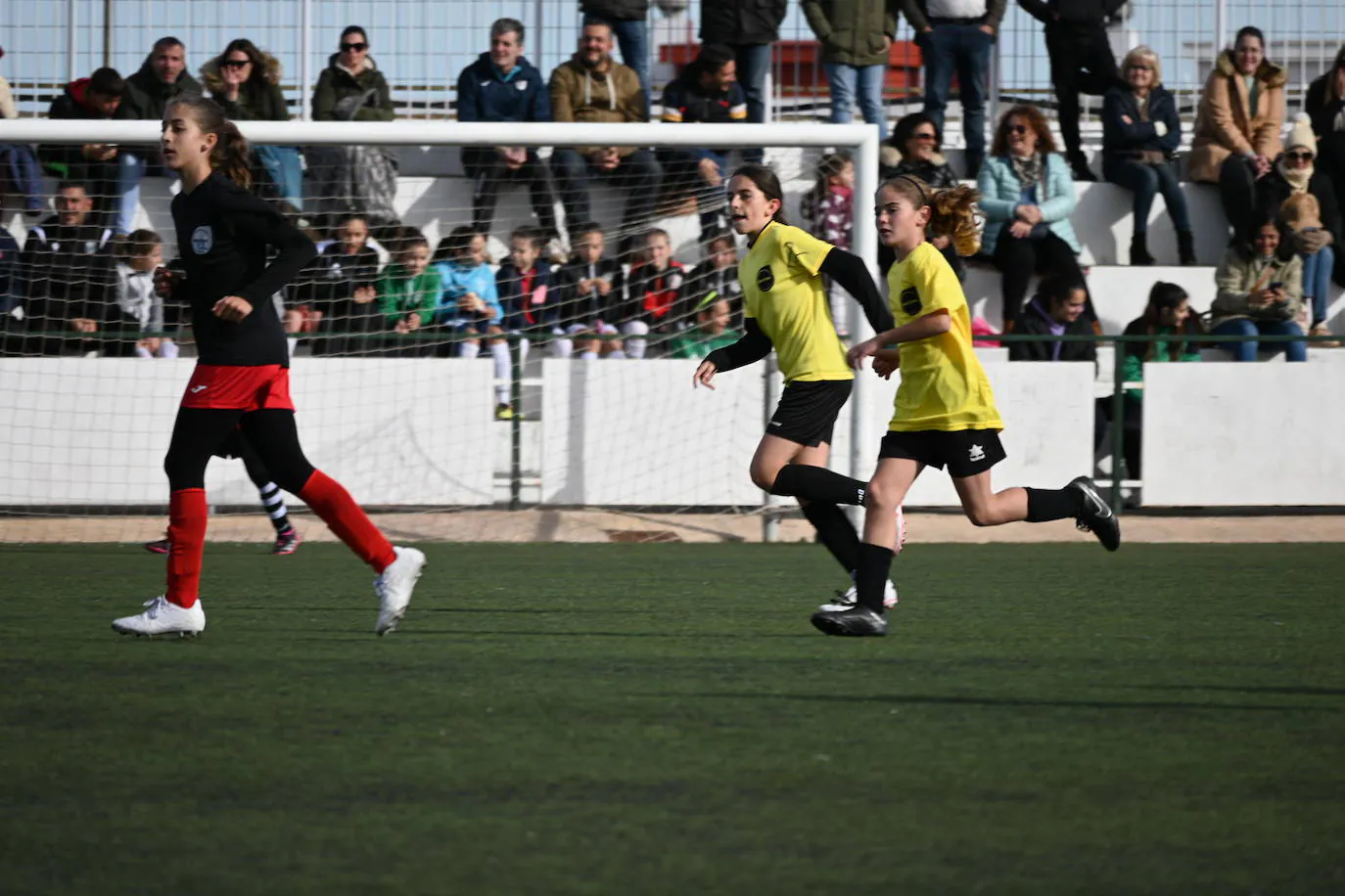 Jugadoras en el campo