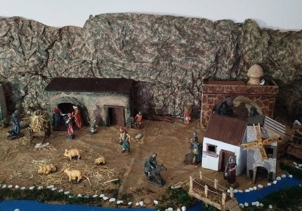El belén está situado en la casa familiar de los Vergara Corchado