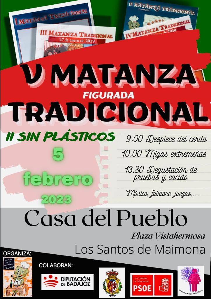 Cartel de la V MATANZA TRADICIONAL 