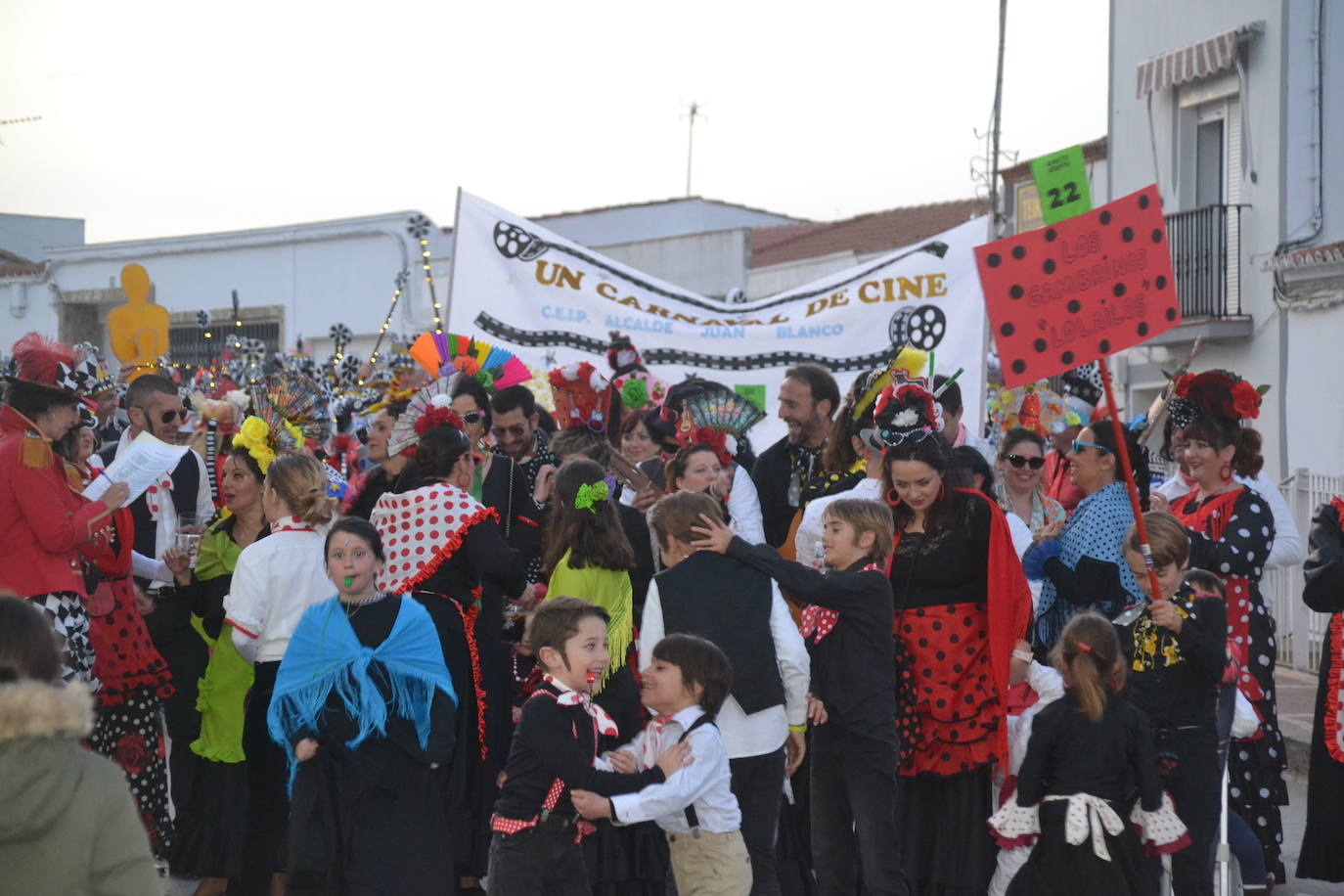Mucha animación durante el desfile 