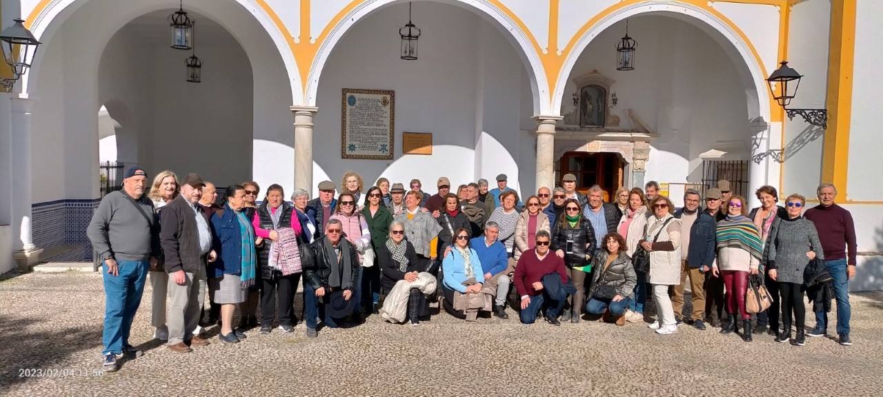Con un grupo en el santuario de La Estrella 