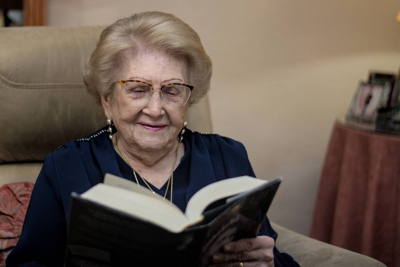 Muy aficionada a la lectura 