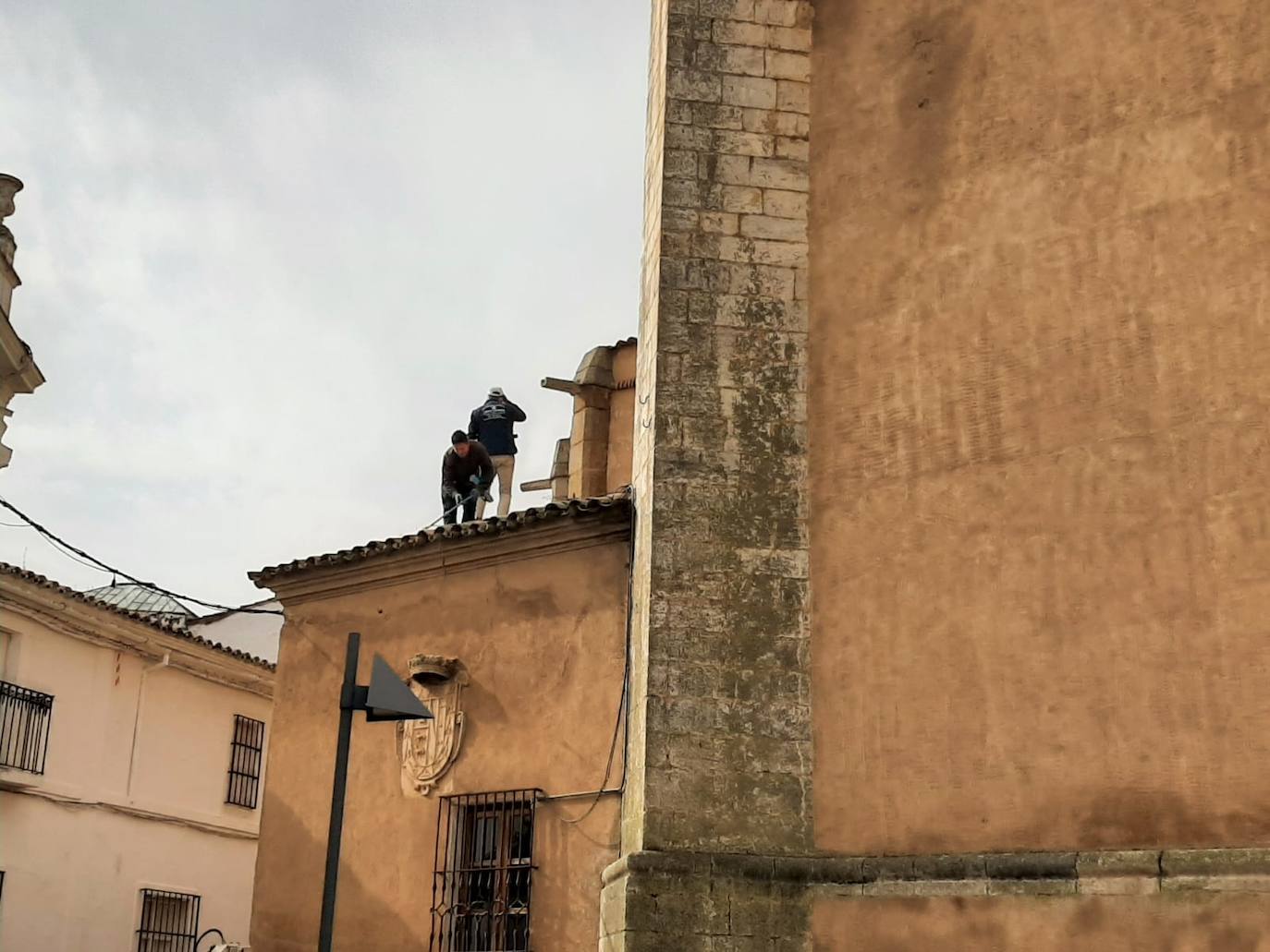 Siobre el tejado