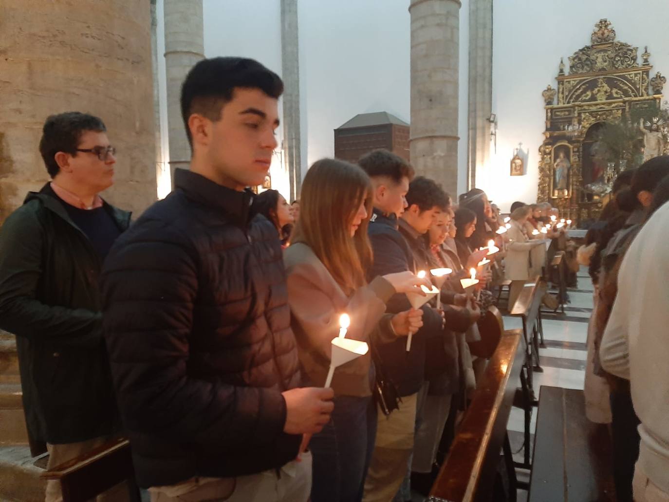 Uno de los momentos de la Vigilia