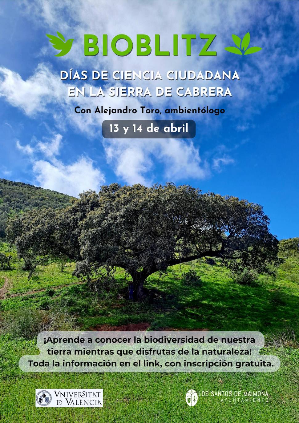 Las jornadas de las orquídeas incluyen un Bioblitz los días 13 y 14 de abril para aprender a identificar especies en la sierra de cabrera