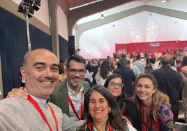 Delegación del PSOE de Los Santos en el congreso