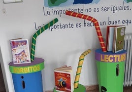 Vasos de la actividad sorbito de lectura
