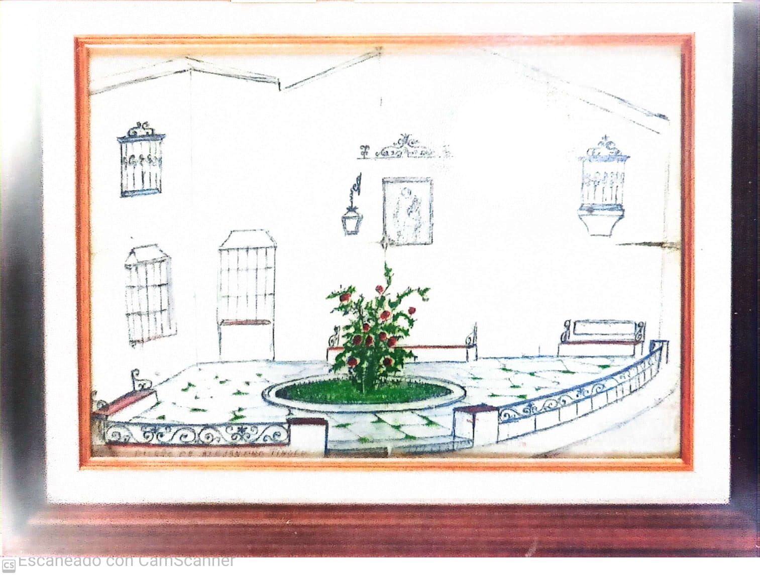 El dibujo de Alejandro Tinoco que aún conserva
