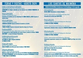 Programa de feria y preferia