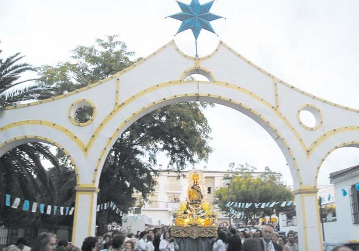 Procesión de la imagen de la Virgen de la Estrella