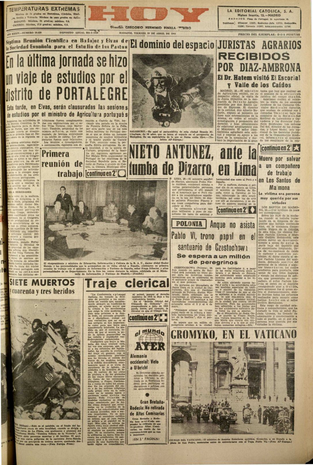 La noticia en portada