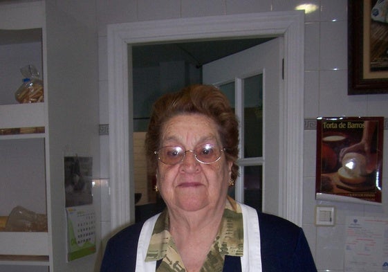 María, con sus fiambres de pavo