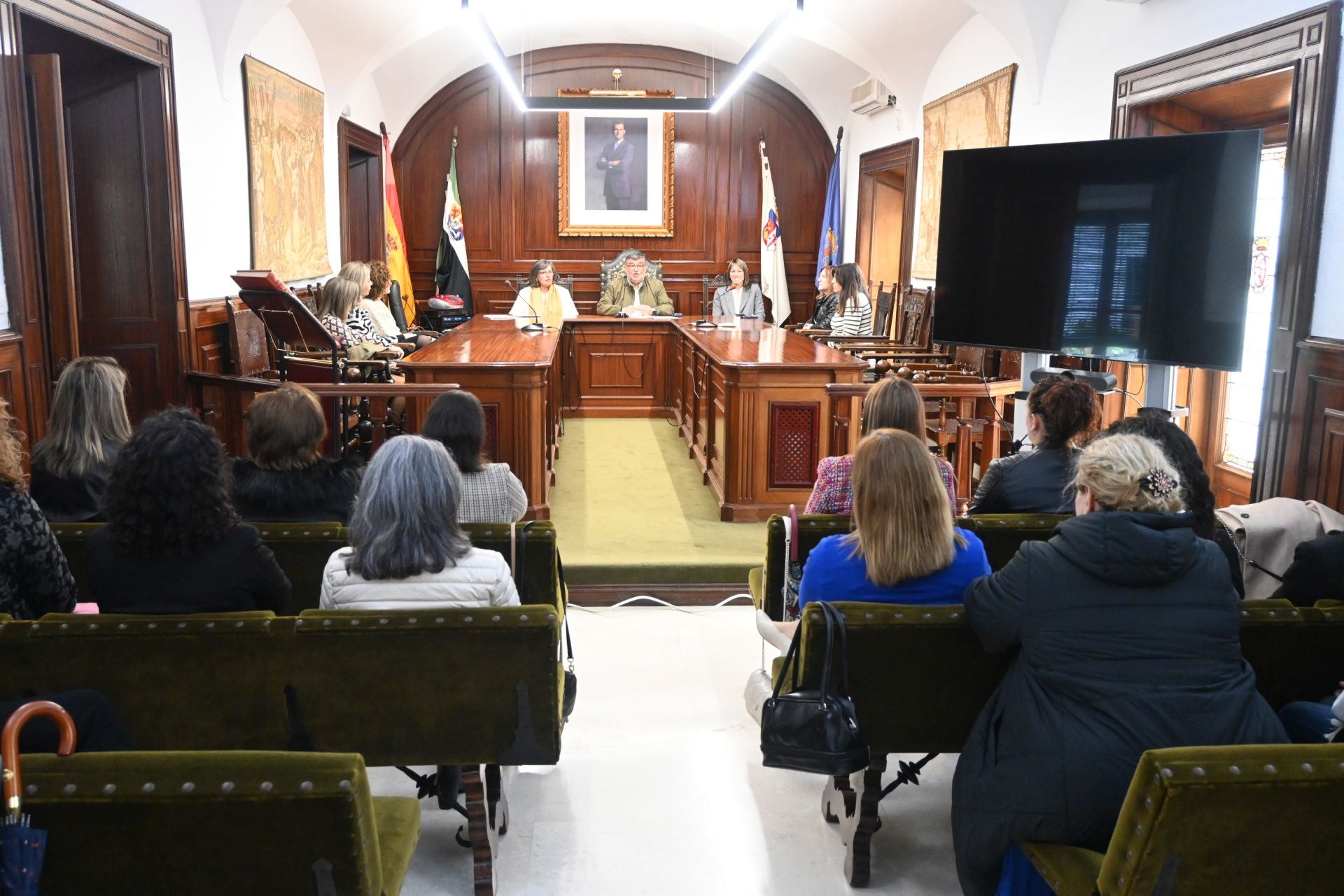 En el salón de actos