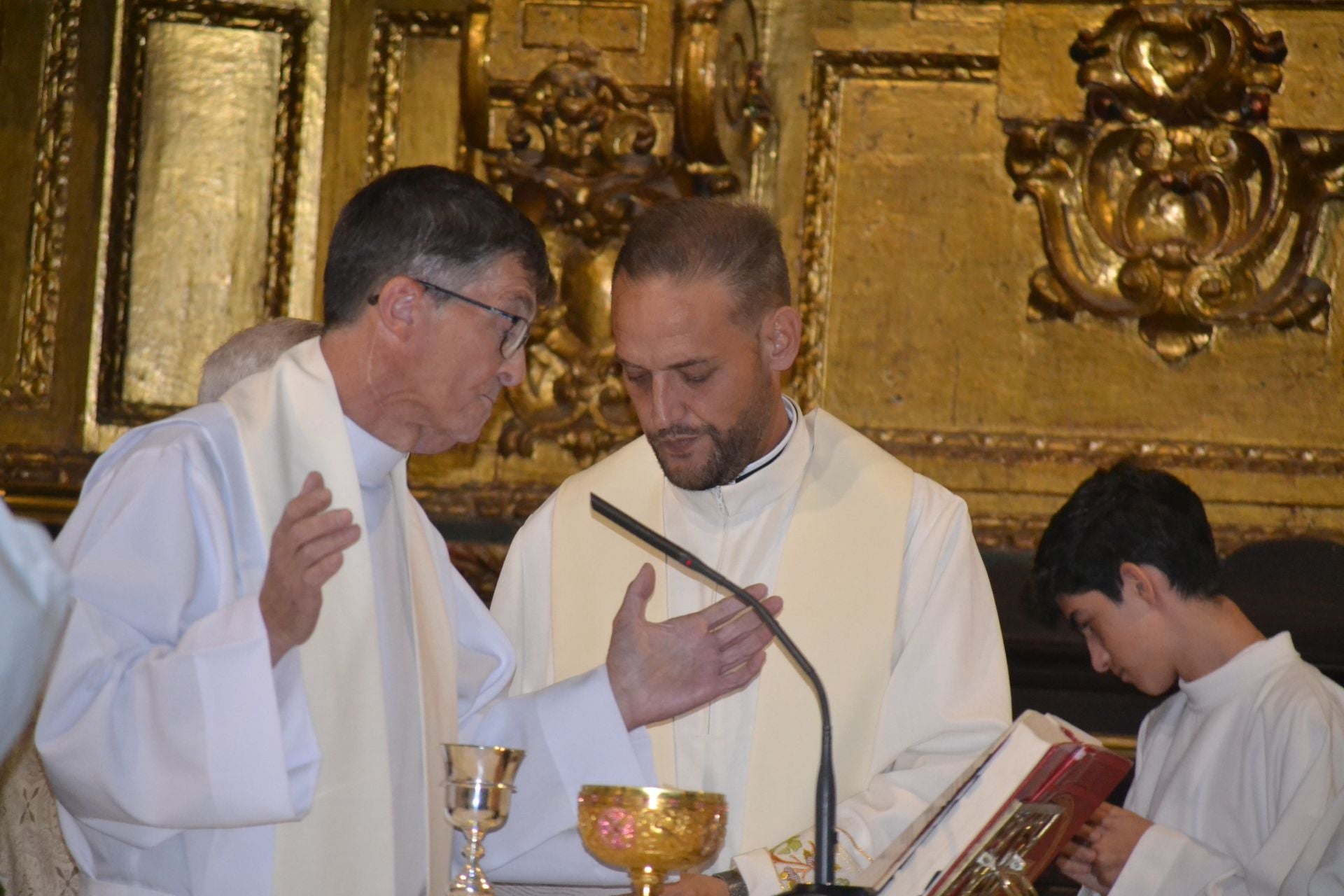En la eucarisdtía de recibimiento a José María