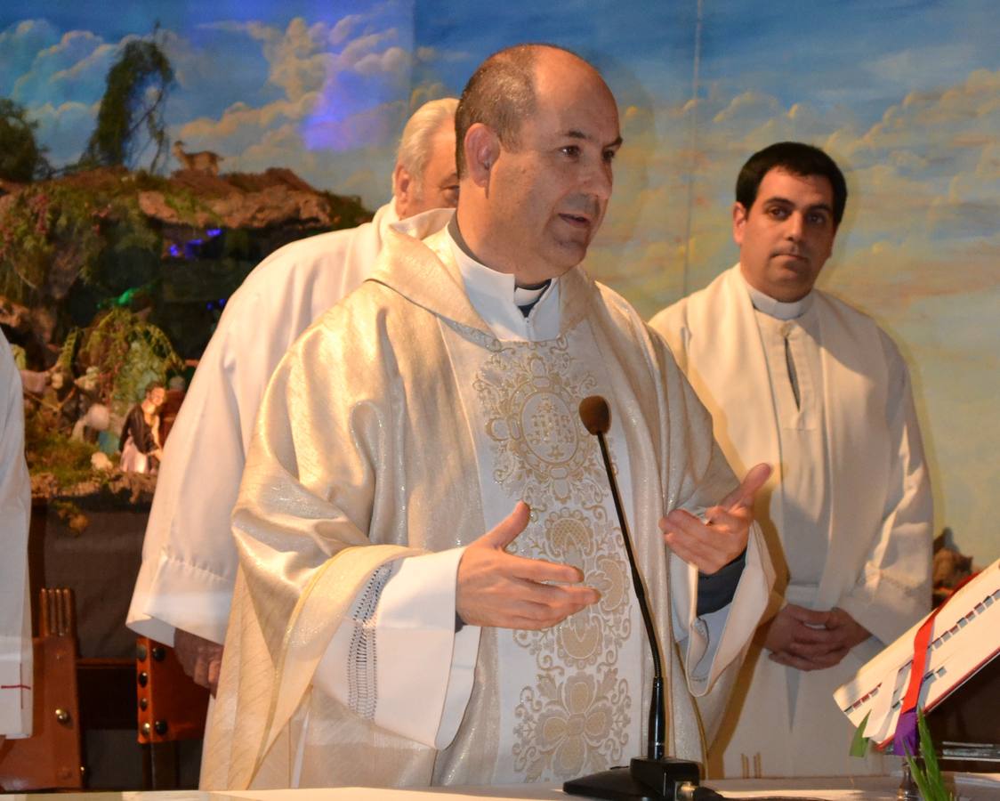 Francisco Romero Galván durante la misa de acción de gracias