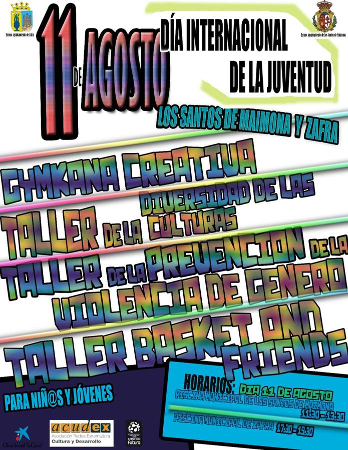 Cartel informativo de las actividades programadas