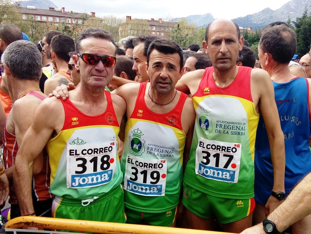 José García, José Pérez y Carmelo Durán campeones de España M50 en los 10k