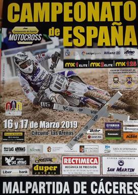 El Circuito Las Arenas acoge el Campeonato de España de Motocross el 16 y 17 de marzo