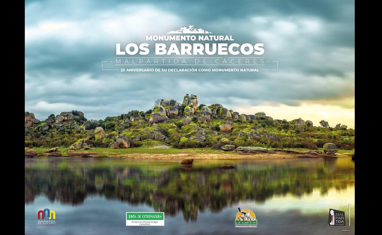 El Ayuntamiento regala el póster conmemorativo del 25 aniversario de Los  Barruecos como Monumento Natural 