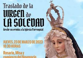 La Virgen de la Soledad se traslada un año más a la Iglesia Parroquial