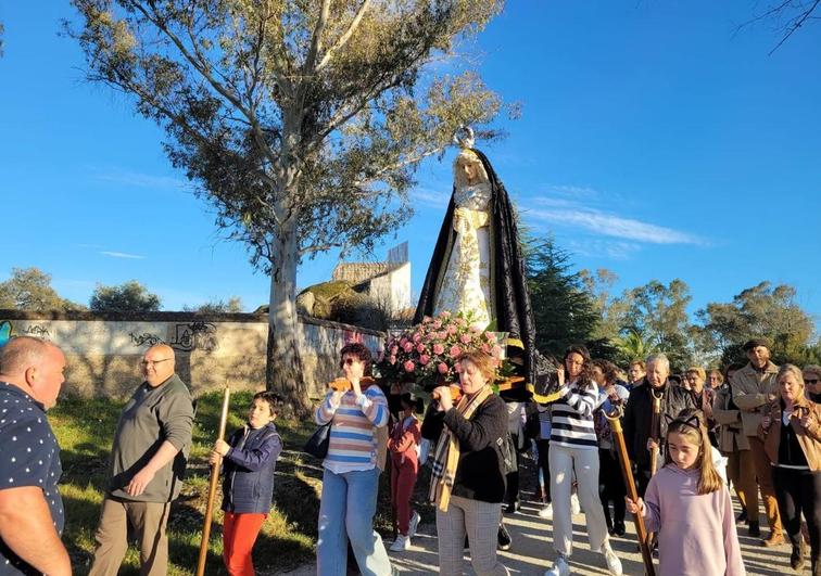 La llegada de la Virgen de la Soledad dio comienzo a la Semana Santa malpartideña