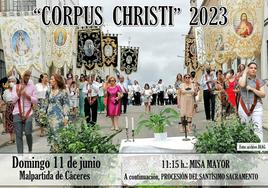 Malpartida celebra este domingo el Corpus Christi