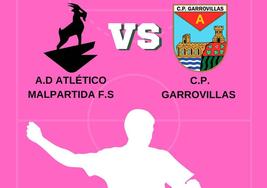 El AD Atlético Malpartida FS recibe al CP Garrovillas para el segundo partido de pretemporada