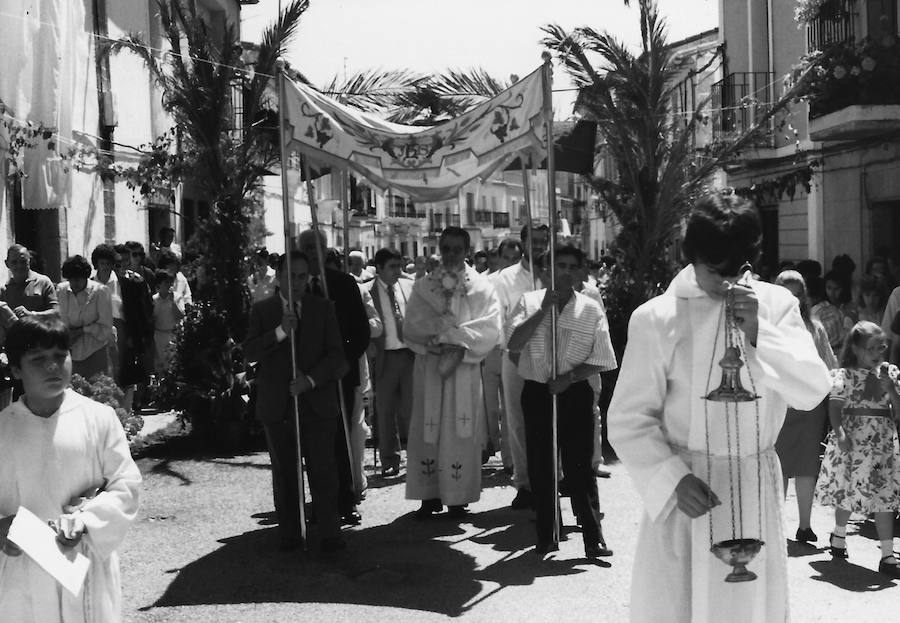 Procesión del Corpus Christi. Año 1987.