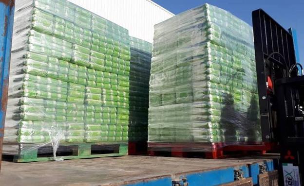 Los alimentos, listos para ser transportados